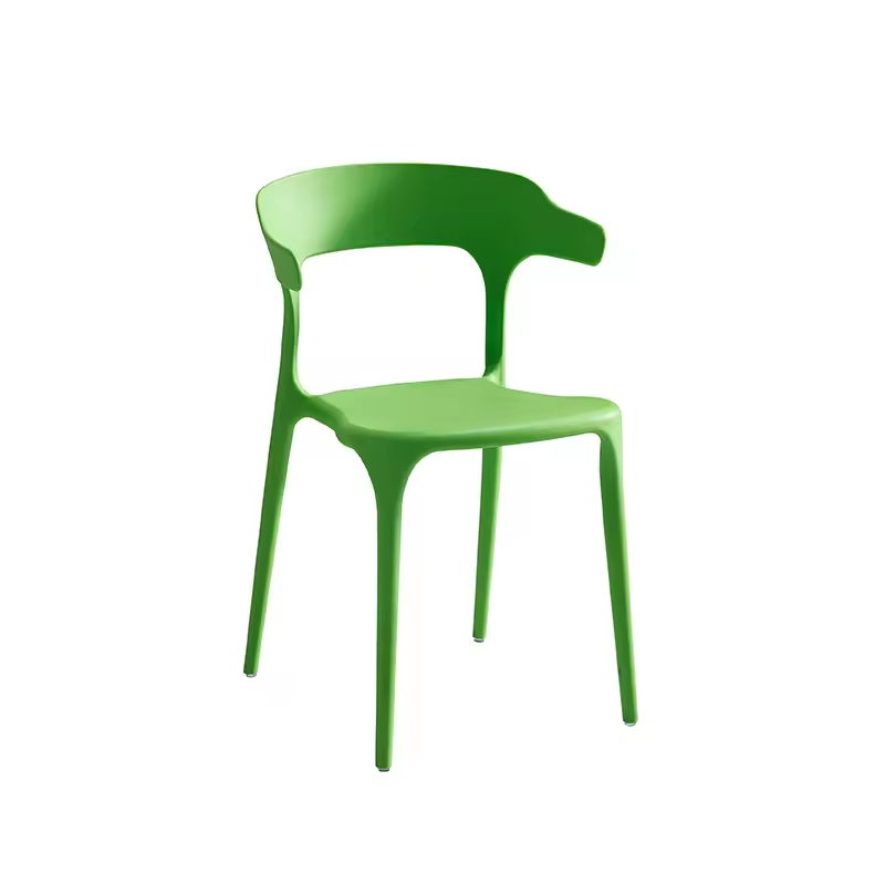 Plastic Horn dining chair backrest home desk plastic stool lazy casual simple thickened furniture