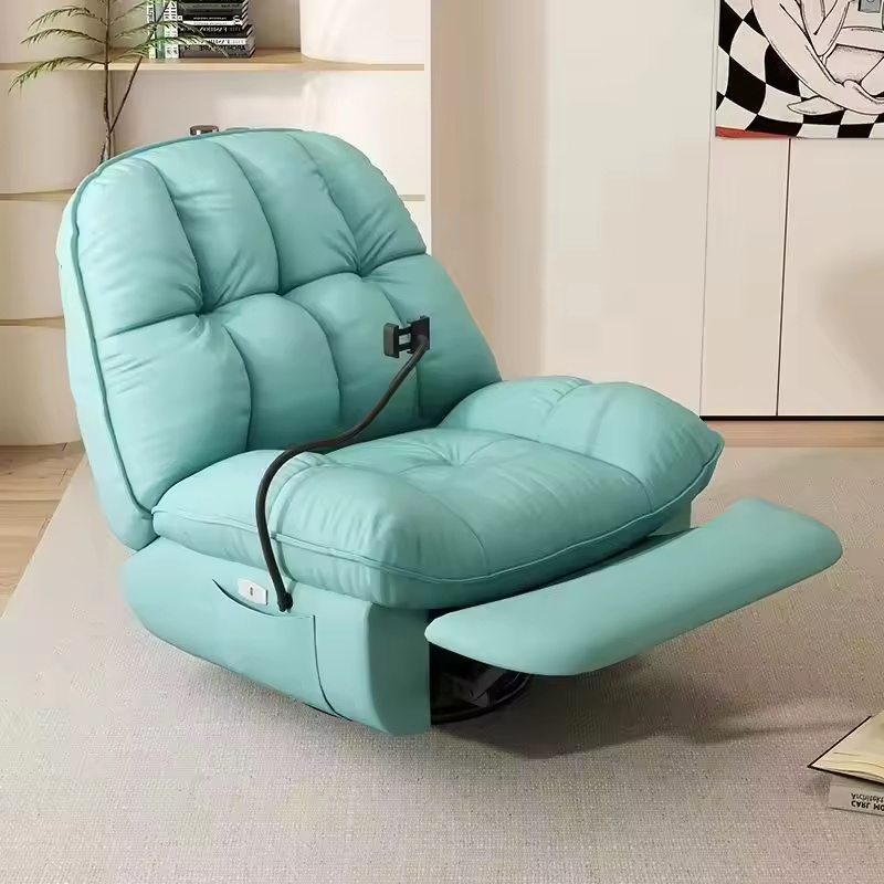 Space Sofa Pod: Single Reclining Leather Electric Multi-Functional Chair for the Living Room