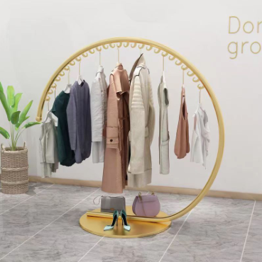 Iron storing displaying clothes hat rack floor mounted clothes rack creative indoor minimalist fashion store display rack