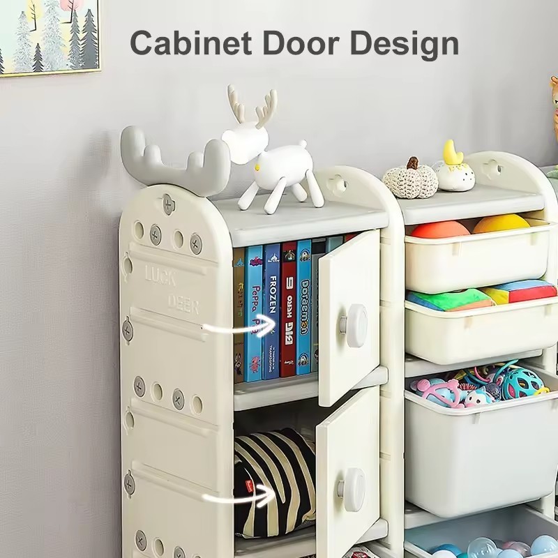 Children Furniture Toy Cabinet Large capacity storage box bright and colorful design