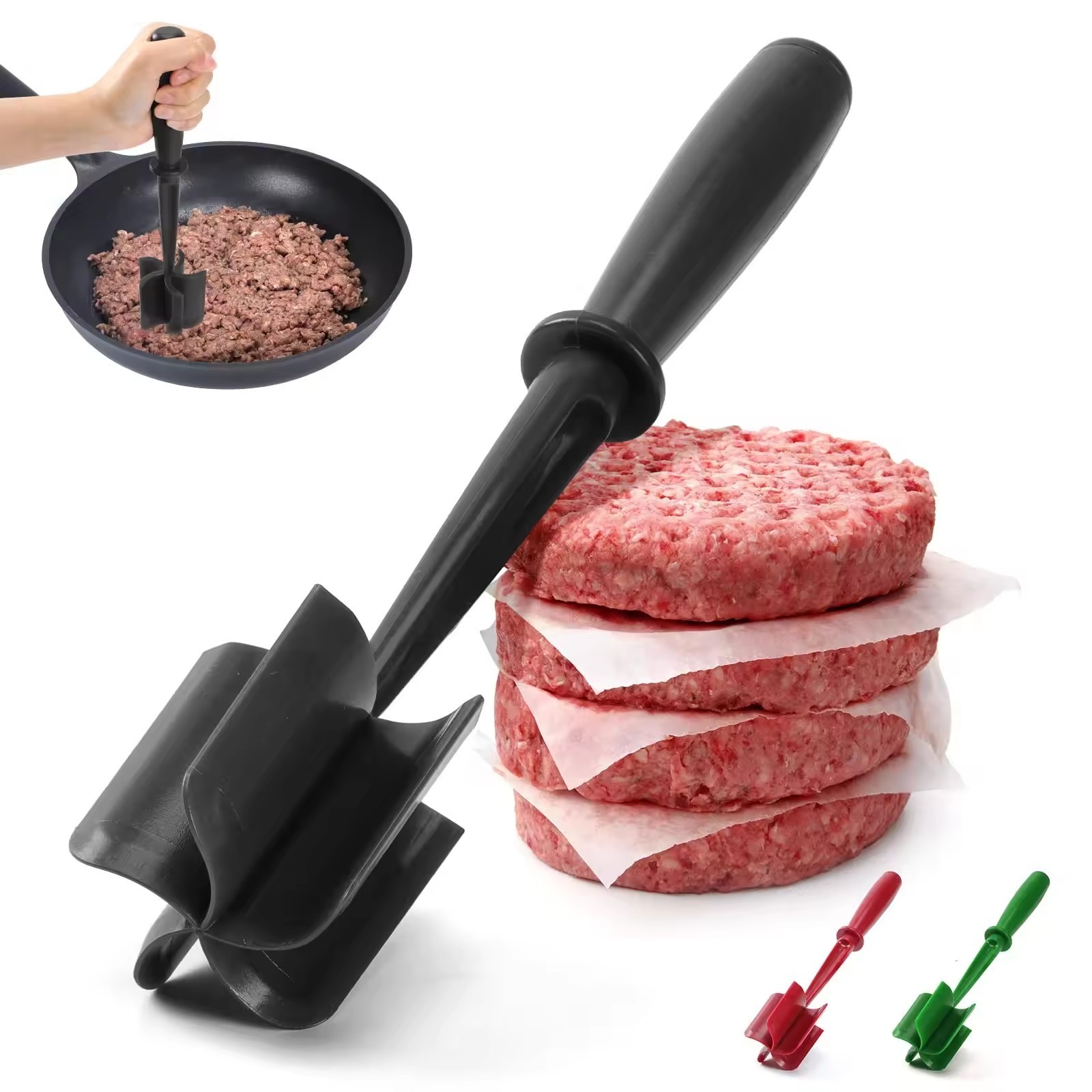 Manual Meat salad Chopper Stir and grind spatula mash meat