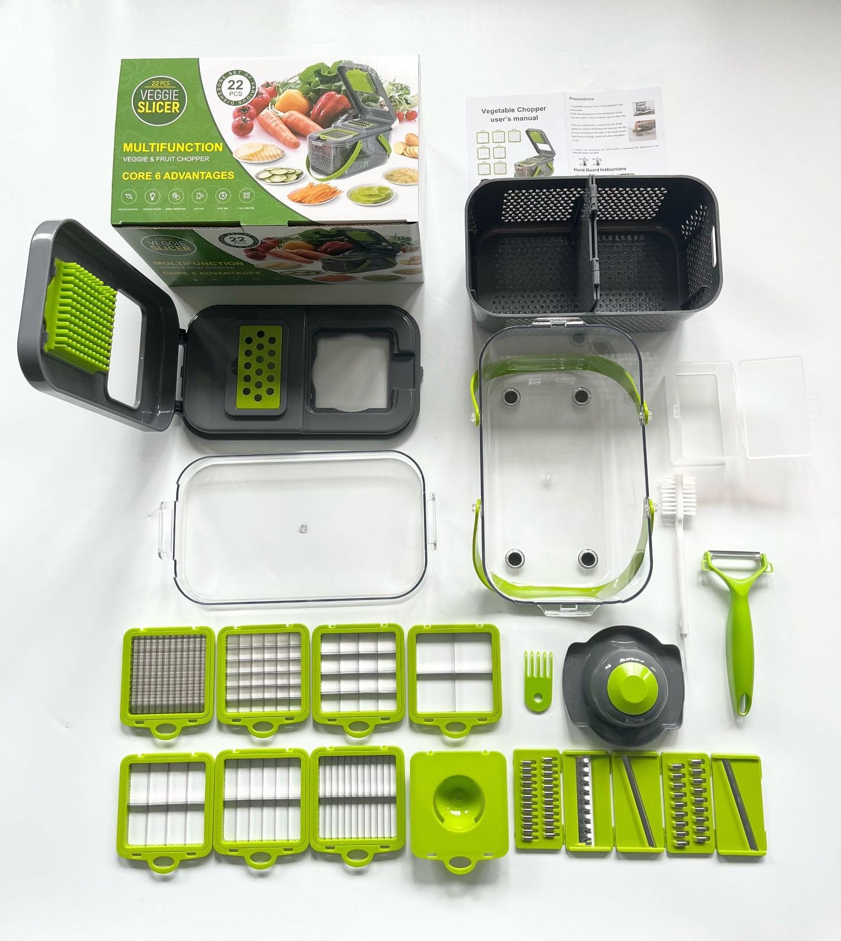 Kitchen Vegetable Cutter Onion Chopper Salad Slicer With Egg Separator