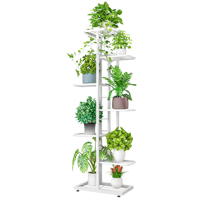 Modern iron art multi-layer flower rack indoor home balcony rack, minimalist flower pot, multi-layer hanging  green plants rack