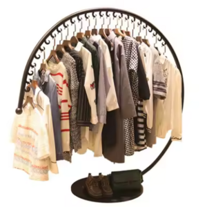 Iron hat rack, floor type good-looking circular clothes hanger creative indoor minimalist fashion clothing store display rack