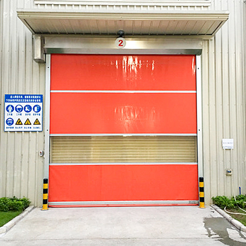 QX optimize efficiency high speed door safety in automation robot workshop rapid industrial door dustproof high speed door