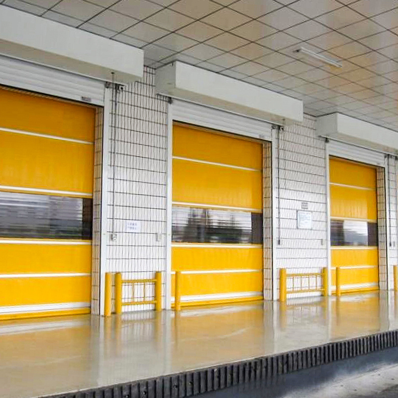 QX optimize efficiency high speed door safety in automation robot workshop rapid industrial door dustproof high speed door