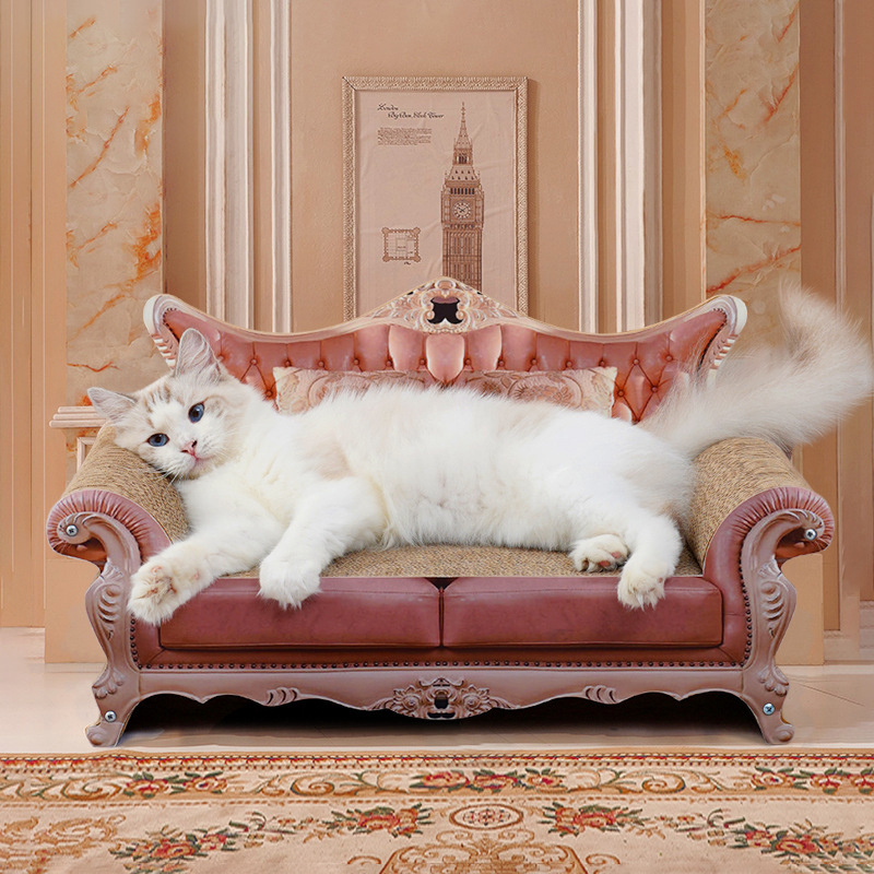 Sofa Shape Cat Luxury Furniture Cat Scratching Sleeping Bed Corrugated Paper Cat Scratch Sofa