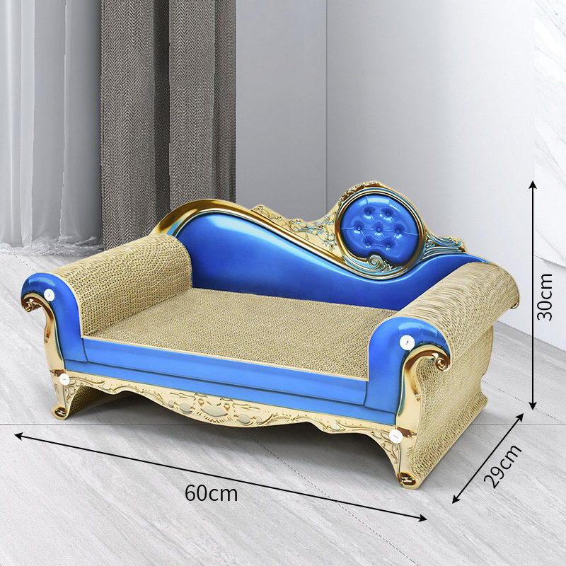 Sofa Shape Cat Luxury Furniture Cat Scratching Sleeping Bed Corrugated Paper Cat Scratch Sofa