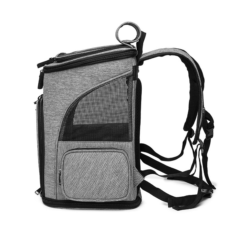 Oem Odm Back Bag Animal Backpack Breathable Fabric Pet Carrier For 40Lbs Fat Cats Pet Backpack