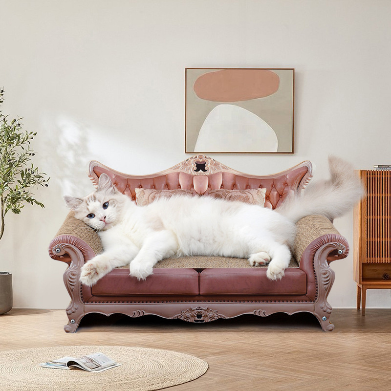 Sofa Shape Cat Luxury Furniture Cat Scratching Sleeping Bed Corrugated Paper Cat Scratch Sofa