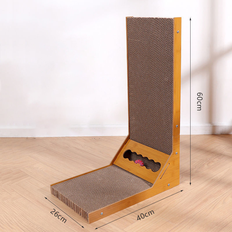 L-Shaped Cat Scratcher Board Detachable Cat Scraper Scratching Post For Cats Grinding Claw Climbing Toy Pet Furniture Supplies