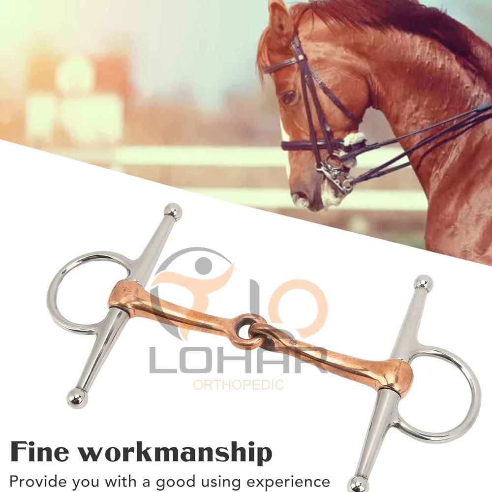 Full Cheek Horse Bit Brass Horse Riding Mouth Bit Equine Stainless Steel Made In High Quality Horse Bit