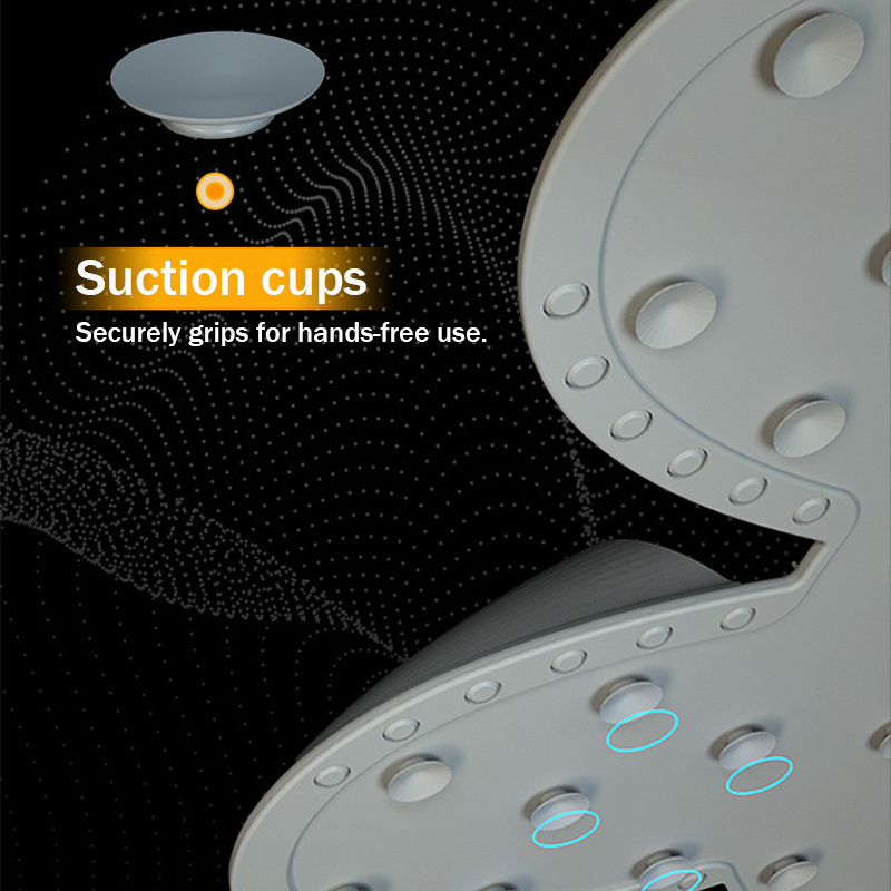 Silicone Foot Scrubber Slipper Shower Foot Scrubber Exfoliating Bath Foot Cleaner Wall Mounted with Slip Suction Cups