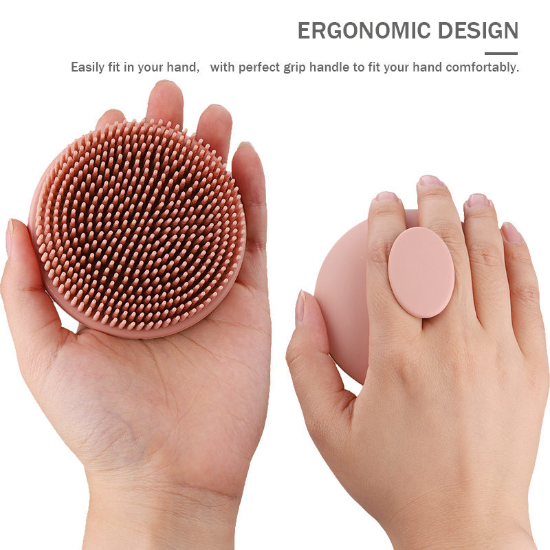 Silicone Loofah Silicone Back Body Scrubber Bath Shower Brush Body Exfoliator Brush with Private Logo