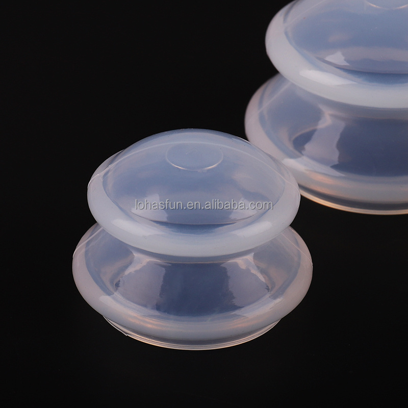 Hot Sell High Transparent 4pcs Chinese Anti-Cellulite Silicone Vacuum Suction Cupping Therapy Sets