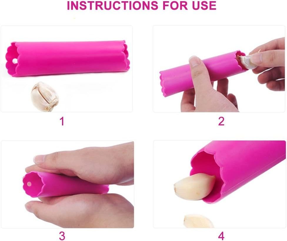 Wholesale Hot Sale Silicone Garlic Roller Peeling Tube Silicone Garlic Peeler