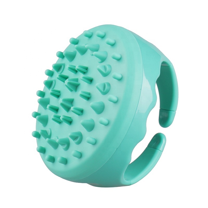 Soft Spike Teeth Wet Dry Body Back Bath Shower Foot Scrubber Shower Silicone Massager Brush Anti Cellulite Scrub