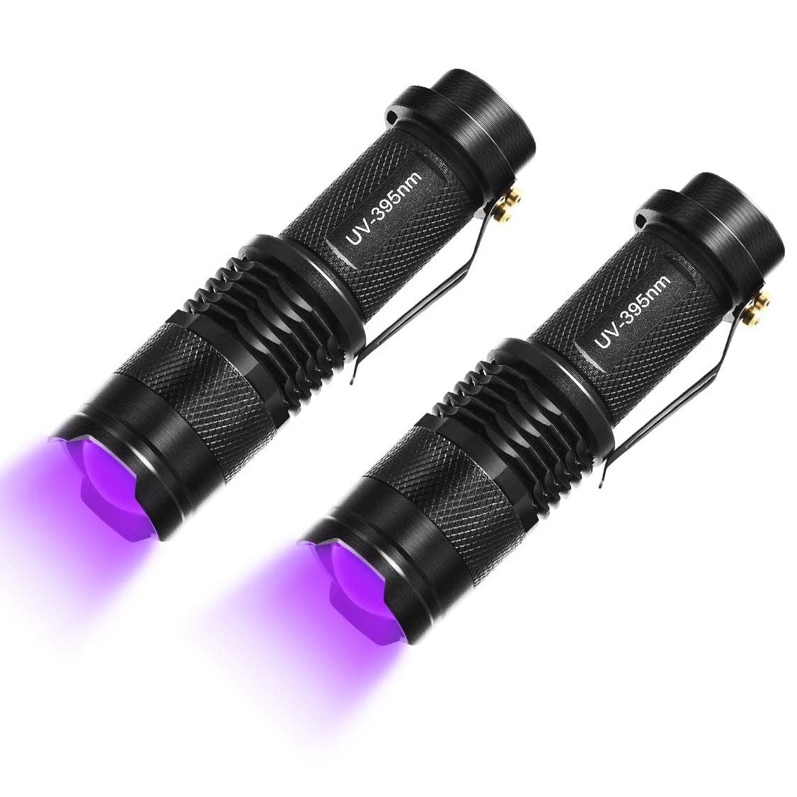 LED UV 395nm or 365nm Torch Blacklight Flashlight Aluminium Dimmable Black Light Urine Detector Scorpion Ultraviolet Flashlight