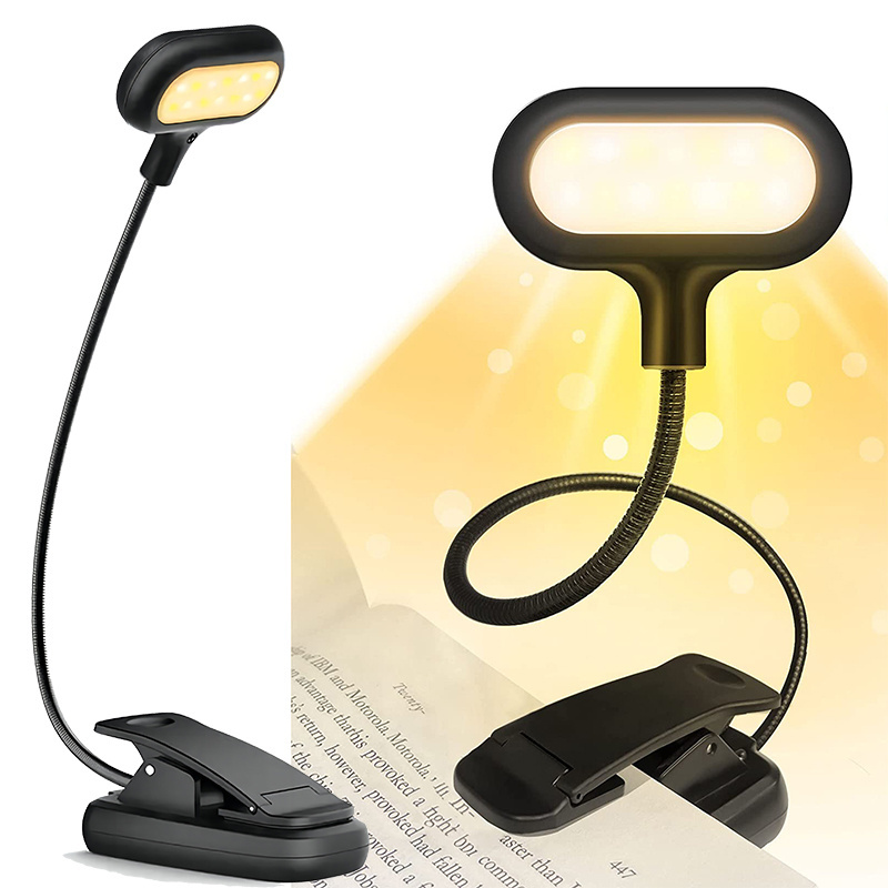 LOHAS USB Read Book Lights Rechargeable Dimmable Reading Light Lamp Flexible Clip Read Light Book LED For Kids Reading In Bed