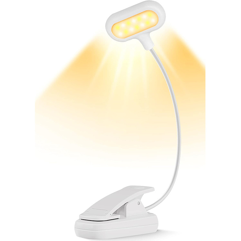 LOHAS USB Read Book Lights Rechargeable Dimmable Reading Light Lamp Flexible Clip Read Light Book LED For Kids Reading In Bed