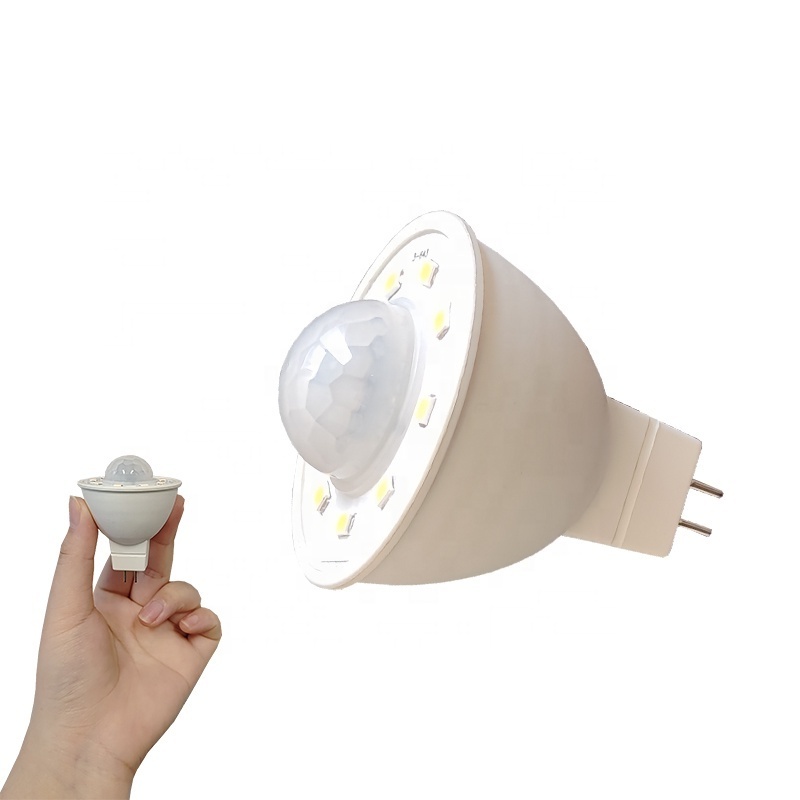 LOHAS MR16 Motion Sensor Spotlight GU5.3 Lamp Holder 12V 3.5W 3000K 6000K Motion Sensor Light for Cabinet Porch Hallway