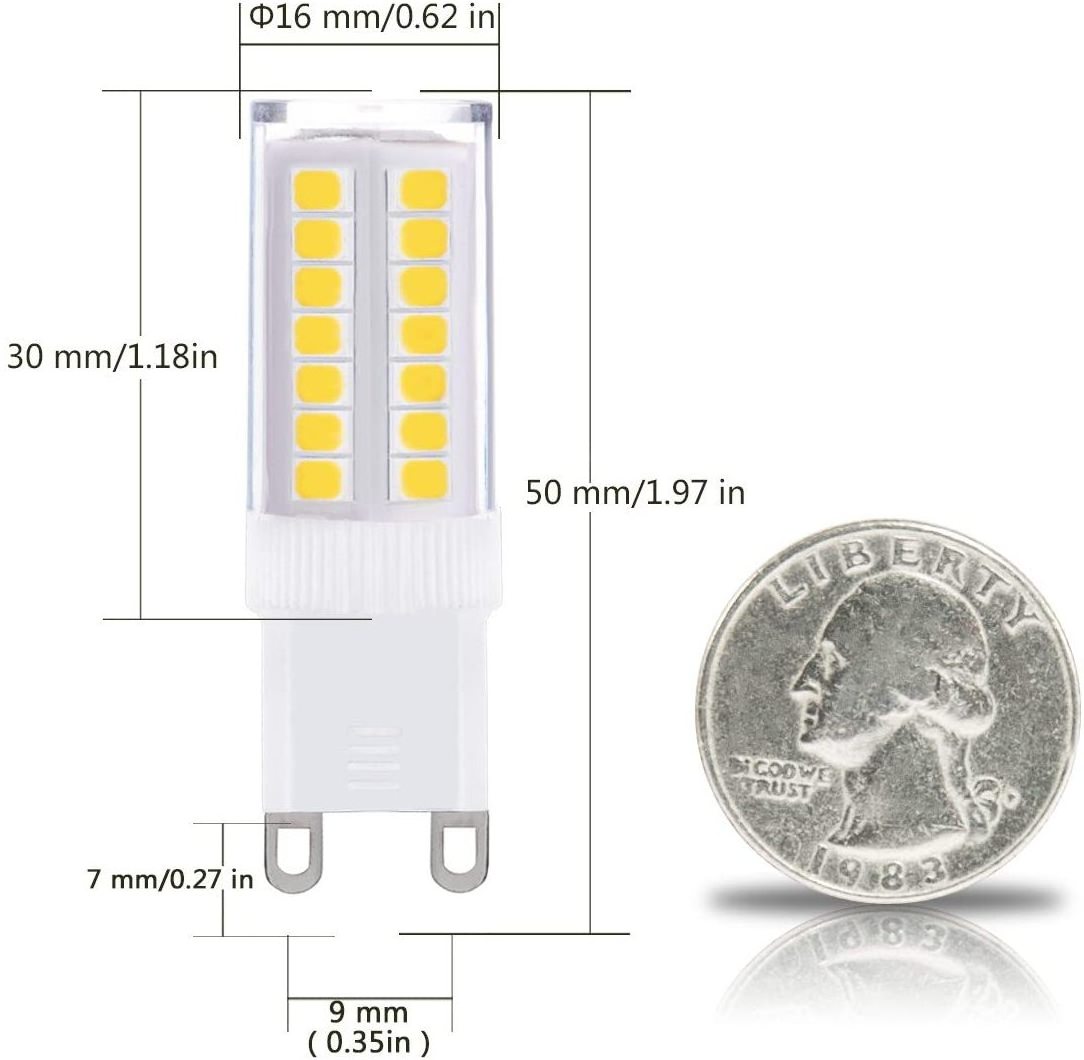 2023 5W G9 Mini Led Light Corn Light Soft White 40W Equivalent COB Corn Bulbs for Sewing Machine Chandelier Lighting