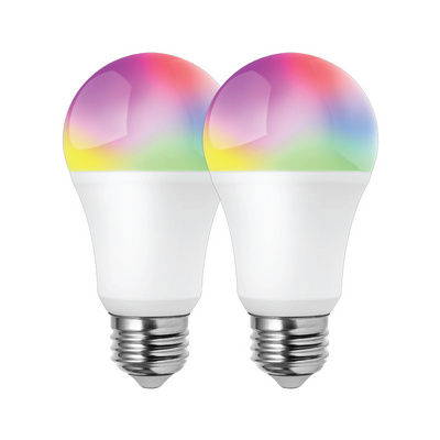 LOHAS A19 A60 LED Smart Home Light Bulb RGB E26 E27 B22 9W Dimmable Compatible Smart Light Bulbs with Tuya Alexa Google