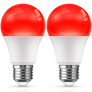 LOHAS Red Color Light Bulb 5W A19 Indoor Lighting E26 Decorative Red LED Bulb for Christmas Party Wedding