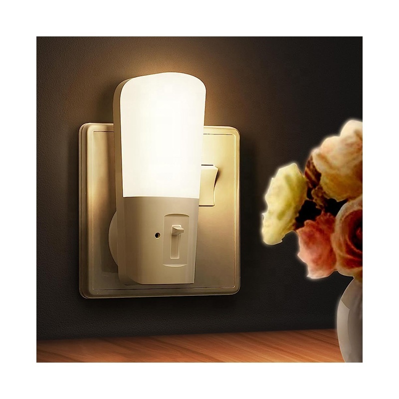 LOHAS Dimmable Night Light Dusk To Dawn Sensor Nightlight Mini LED Bedside Night Lamp Plug Light In Night For Kids Baby Sleeping