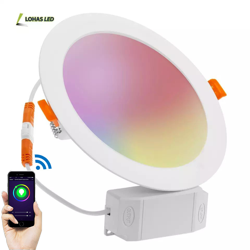 Round LED Ceiling Wifi Panel Light Commerical Smart Home Light Wifi LED Panel Light With Tuya APP/Alexa/Google