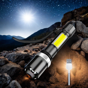 LOHAS Mini Led Flashlight Waterproof IPX5 3 Modes Usb Rechargeable Long Working LED Torch Flashlight For Camping Outdoor Hiking