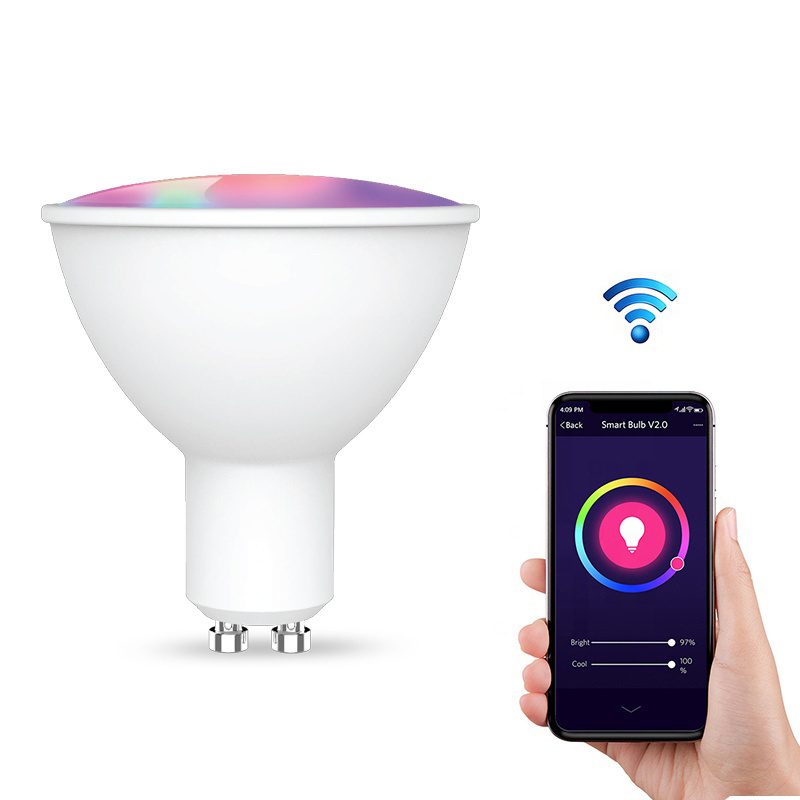 LOHAS LED Smart Bulb RGB+CCT 5W GU10 LED Spotlight LED Smart WiFi Bulb With Tuya Smart APP/Google Home/Alexa