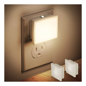 LOHAS Modern Kids Baby LED Nightlight Square Mini Children Night Light Wall Plug Bed Lamp LED Night Lamp For Bedroom