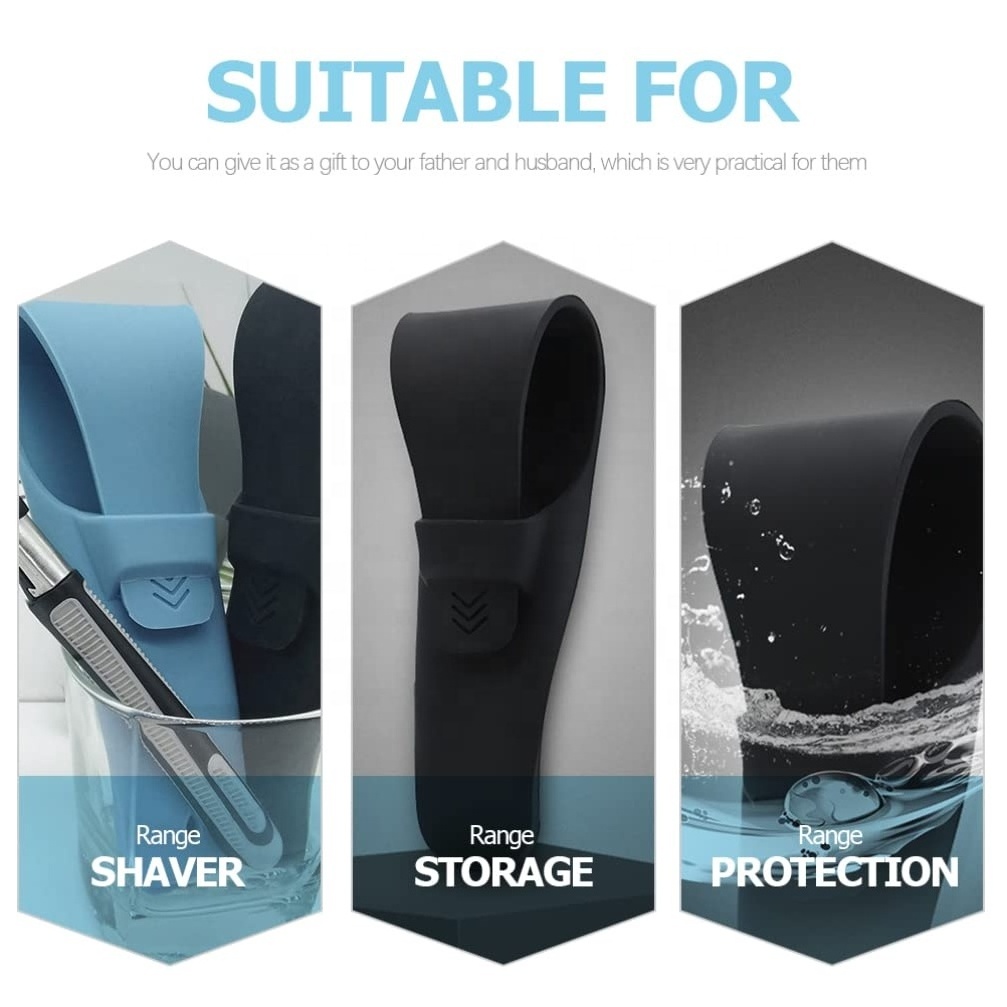 Safety Waterproof Razor Protector Case,Portable Soft Shaver Cover Protector Travel Razor Carrying Case for Traveling