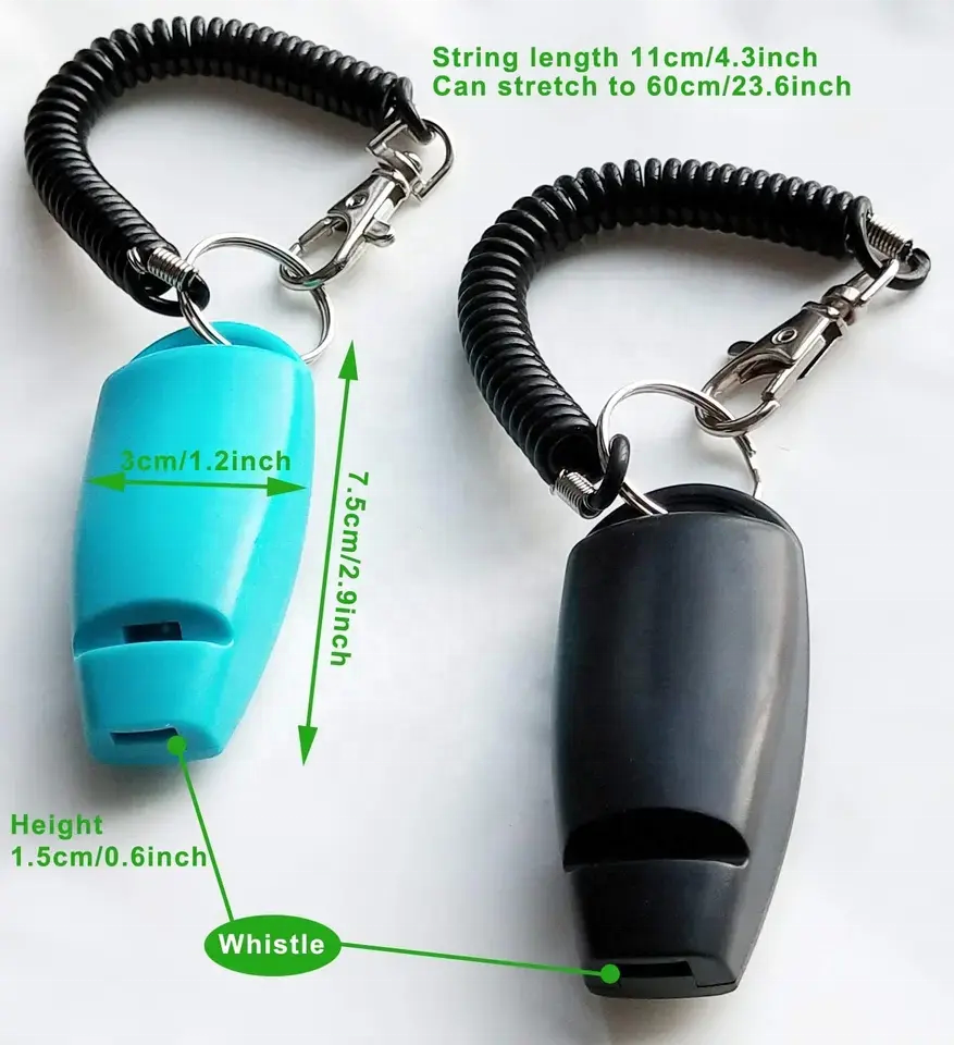 Colorful Pet Training Clicker Button Puppy Training Clicker With Lanyard