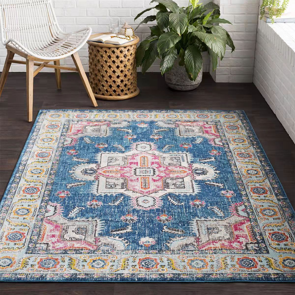 Turkey Machine Made Luxury carpet floor Mat Washable Antique persian rugs Anti slip turkish style decorative rugs Carpet