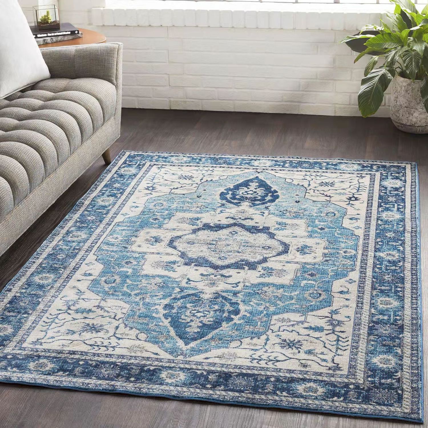 Turkey Machine Made Luxury carpet floor Mat Washable Antique persian rugs Anti slip turkish style decorative rugs Carpet