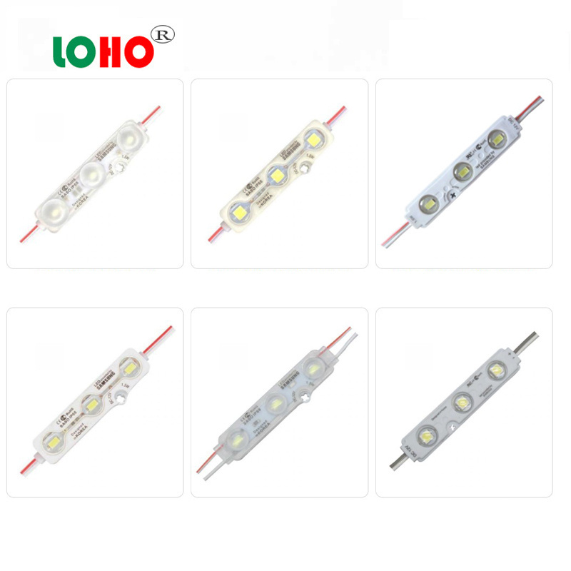 All series of injection 5730  cob modules  LED waterproof 1~9 leds  DC12V 24V cob LED module with lens for advertising R G B Y W