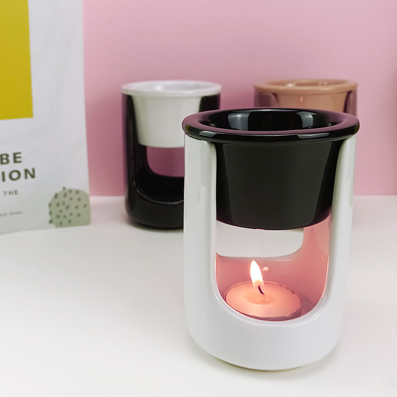 Small Type Aroma Essential Oil Candle Burner Ceramic Scented Oil Burner Pot Heater