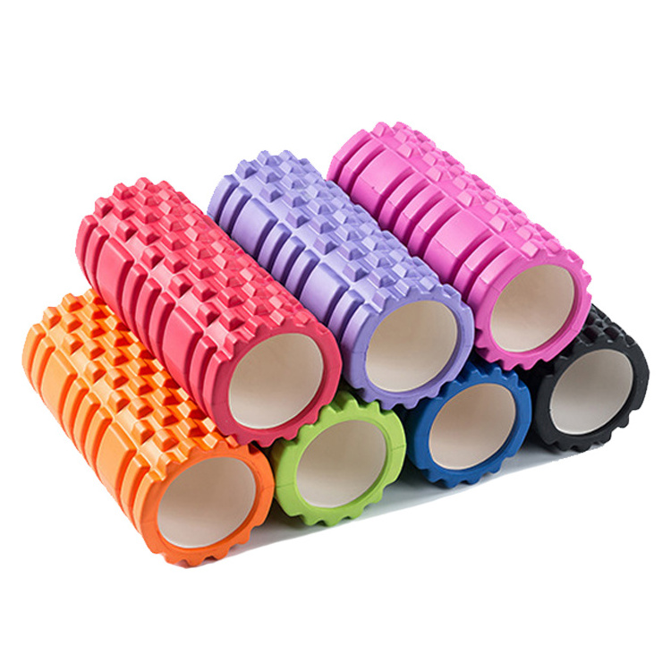 Custom Wholesale Personalised Yoga Column Roller Fitness Back Muscle EVA Hollow Yoga Massage Foam Roller