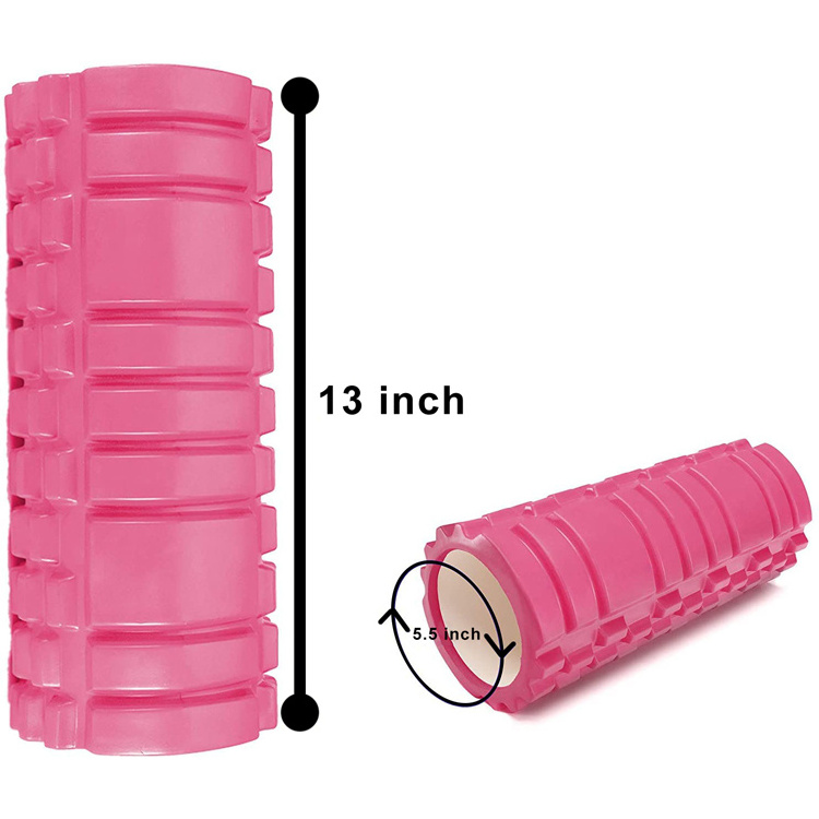 Custom Wholesale Personalised Yoga Column Roller Fitness Back Muscle EVA Hollow Yoga Massage Foam Roller