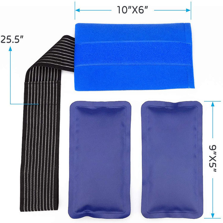 Universal Adjustable Gel Ice Cold Packs Reusable Hot & Cold Compress Wrap For Alleviate Joint and Muscle Pain