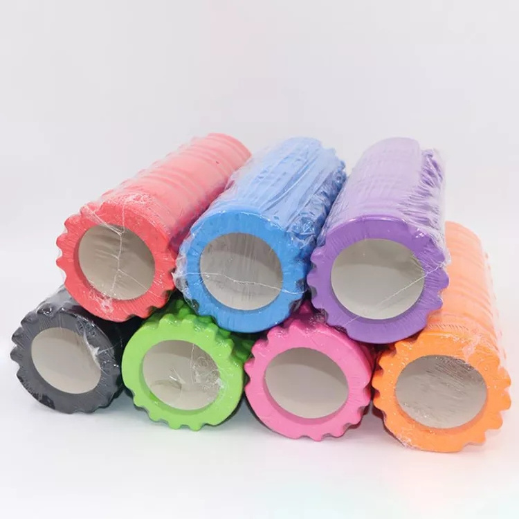 Custom Wholesale Personalised Yoga Column Roller Fitness Back Muscle EVA Hollow Yoga Massage Foam Roller