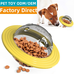 Interactive Dog Puzzle Feeding Toy Pets Chew Toys Flying Disc Slow Feeder Leaking Hole for Small Medium Dogs Cats