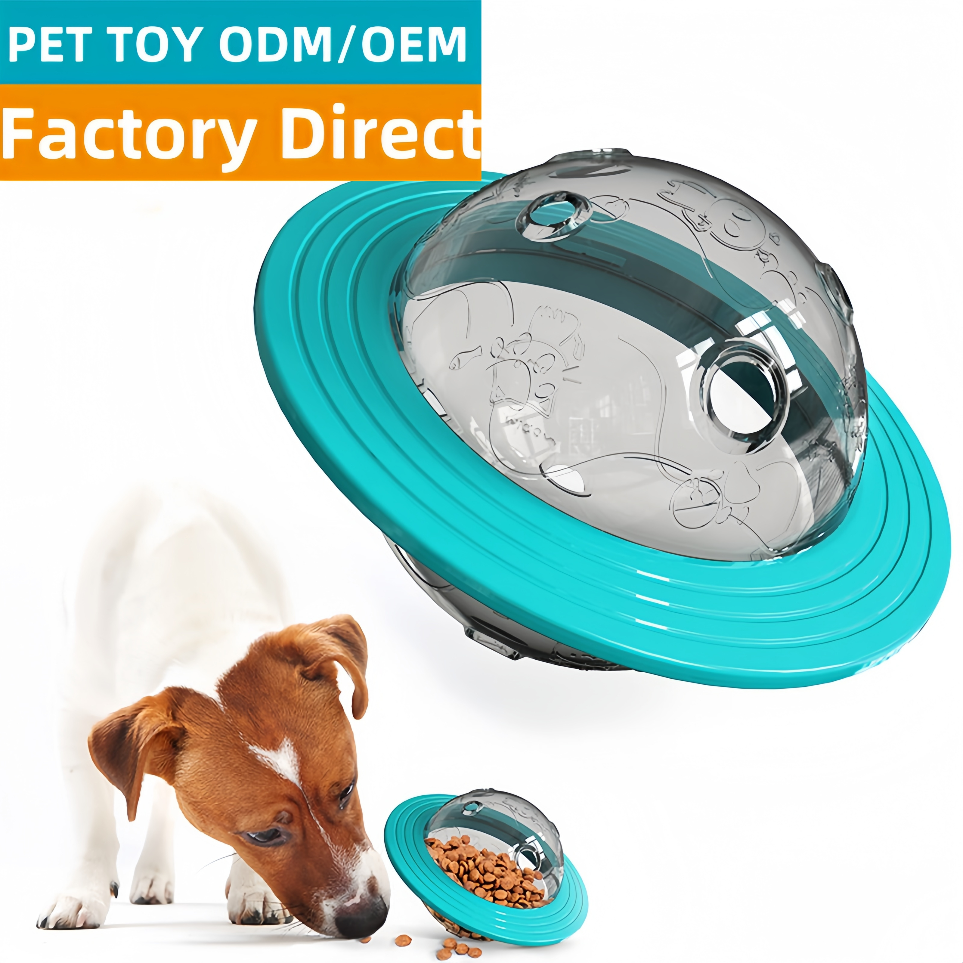 Wholesale Dog Treat Ball Toy Interactive Dog Food Dispensing Toy Pet Environmental Soft Silicone Dogs Slow Feeder Toys