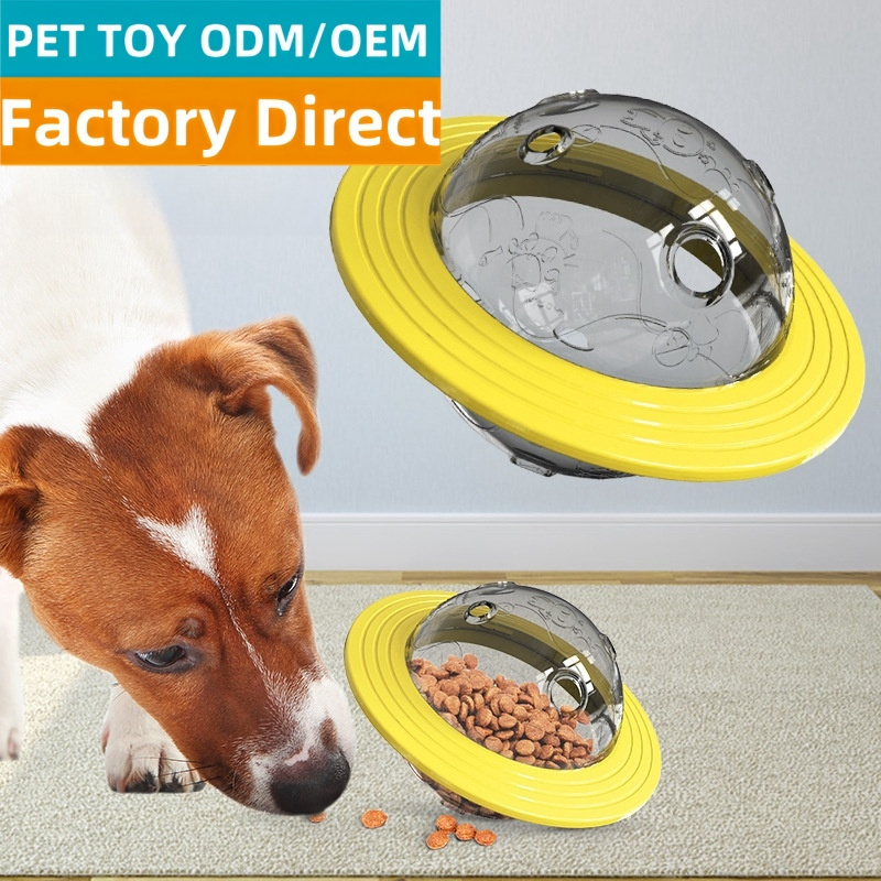 Interactive Dog Puzzle Feeding Toy Pets Chew Toys Flying Disc Slow Feeder Leaking Hole for Small Medium Dogs Cats