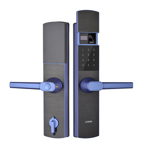 Newest Products Fingerprint Digital Mechanical Key Wechat Mini Program Unlock Smart Door Lock