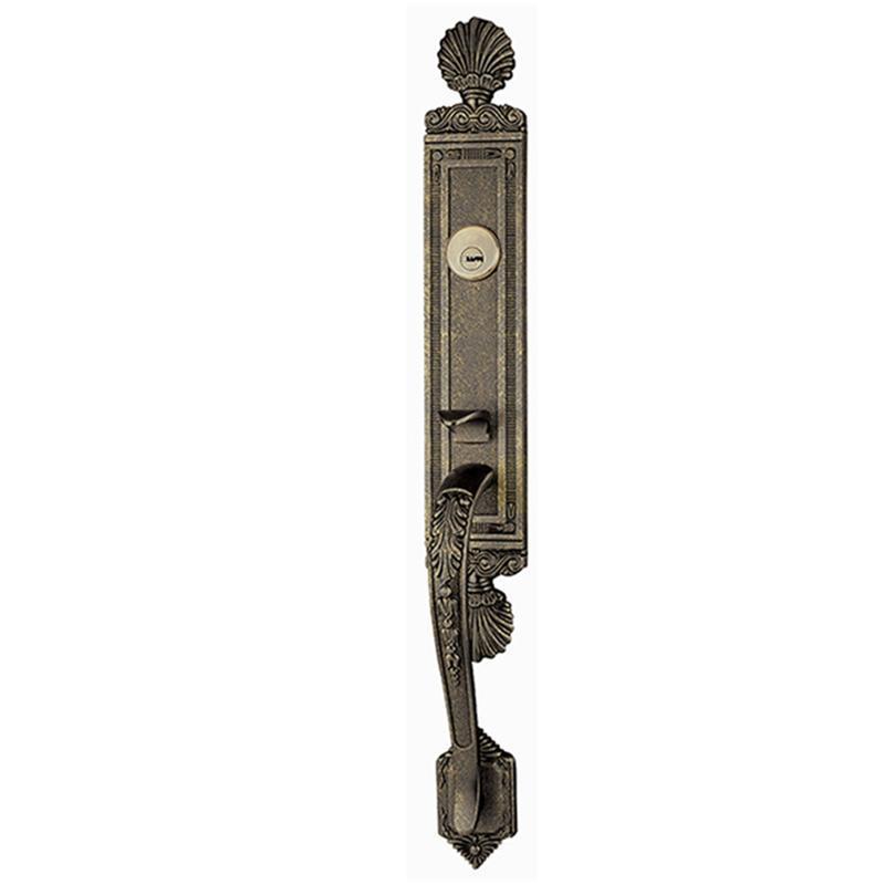 Bronze 60mm Backset Front Door Double Lockset With Dummy Lock