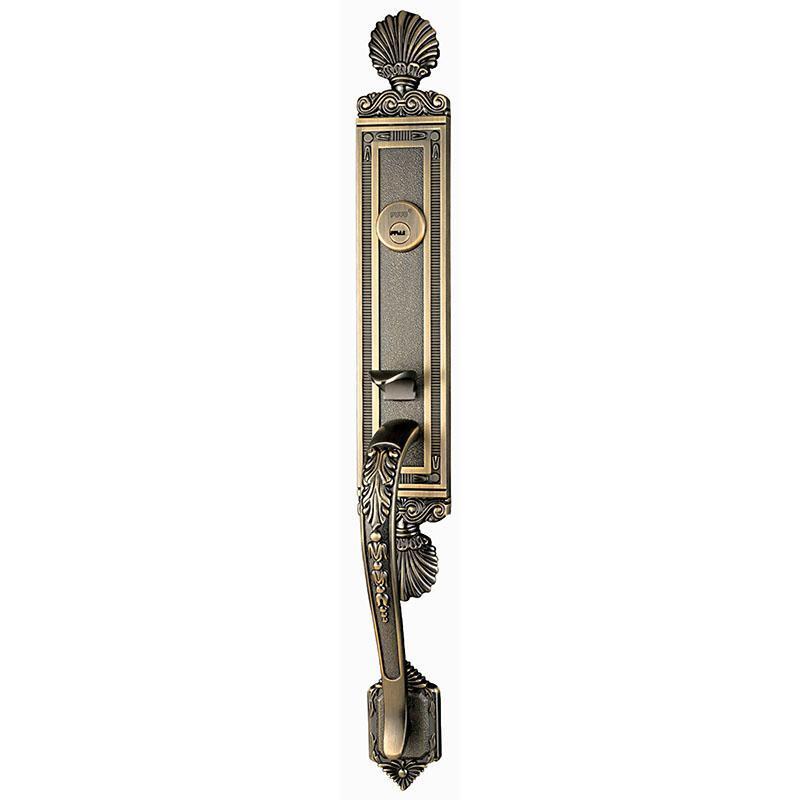 Bronze 60mm Backset Front Door Double Lockset With Dummy Lock