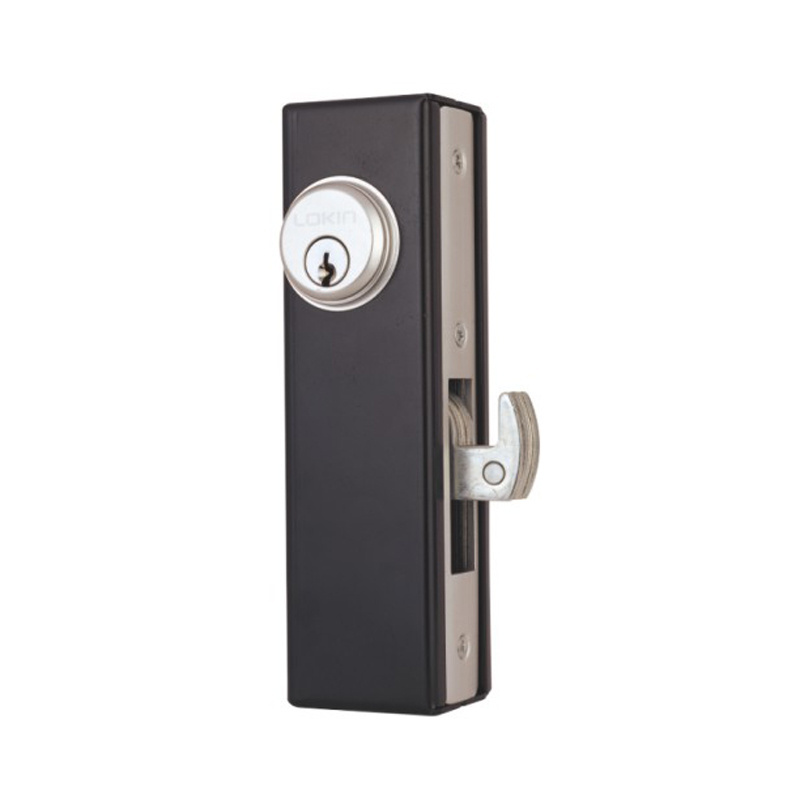 China supplier double cylinder hook bolt sliding aluminium door lock set